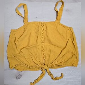 MADEWELL | marigold tank with delicate front button size Small pre owned